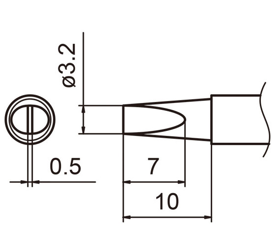 Soldering tip T15-3,2DL