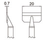 Soldering tip tweezer T16-1010, pair