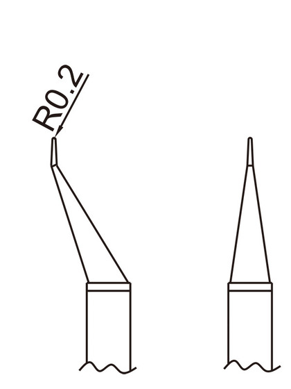 Soldering tip tweezer T16-1001, pair