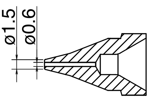Nozzle N61-01, 0,6mm for FR-410/301
