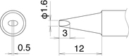 Soldering tip T22-D16
