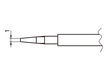 Soldering tip tweezer T9-1L, pair