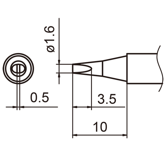 Soldering tip T15-1.6D