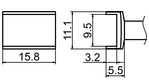 Soldering tip T15-1004, 9,
5x15,8mm